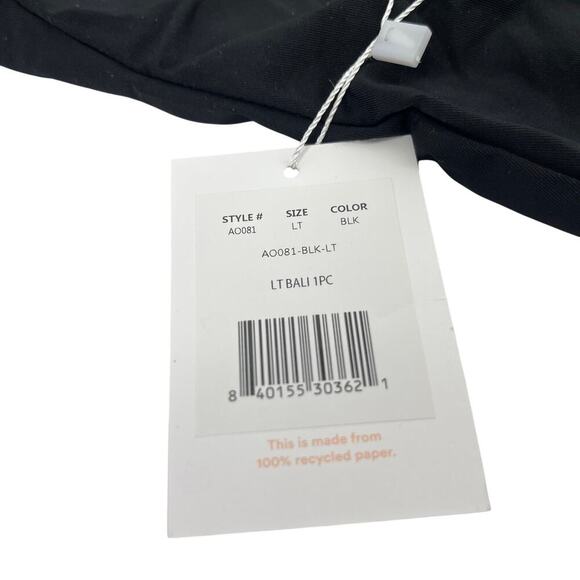 Andie Swim The Bali One Piece Swimsuit Black Large Tall LONG TORSO New with Tags - Picture 7 of 7